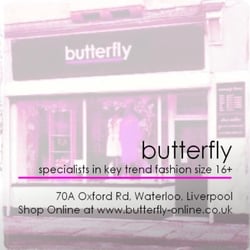 Plus Size Clothing - Renshaw street shop formerly known as plus v plus now called Butterfly at Oxford road, Waterloo, Liverpool.