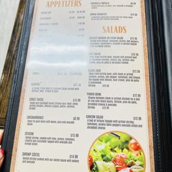 Canterero Mexican Grill - Menu