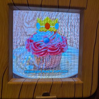 Toadstool Cafe - Princess Peach Cupcake - Cafes Near Me - Universal City, California