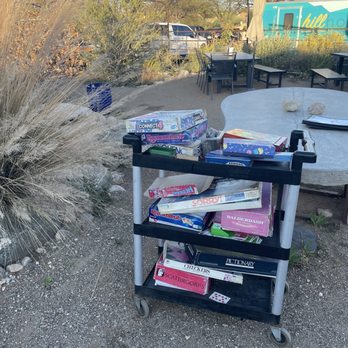 The Gardens - Board games, looks like they've seen better days. - Bars Near Me - Tucson, Arizona