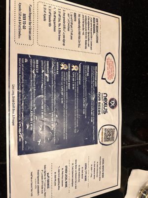 Menu photo 8 Nexus Brewery and Restaurant Albuquerque, NM