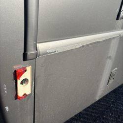 Broken light cover and scrape