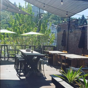 Brix Grill - This is there roof top seating, its available durring the summer. - Desserts Near Me - Roseburg, Oregon Brix Grill - This is there roof top seating, its available durring the summer. - Desserts Near Me - Roseburg, Oregon