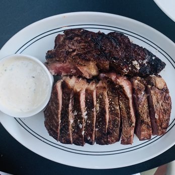 Vela - The 24oz, 35 day aged medium rare ribeye steak.  The uneven cooking had the centre too rare, and it didn't taste like an aged steak. - Venues & Event Spaces Near Me - Toronto, Ontario