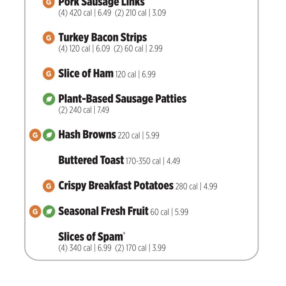 IHOP - Side menu - Breakfast & Brunch Near Me - Kahului, Hawaii