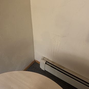 Icy Strait Lodge - Coffee stain on wall of room along with accumulation of other dirt - Hotels Near Me - Hoonah, Alaska Icy Strait Lodge - Coffee stain on wall of room along with accumulation of other dirt - Hotels Near Me - Hoonah, Alaska