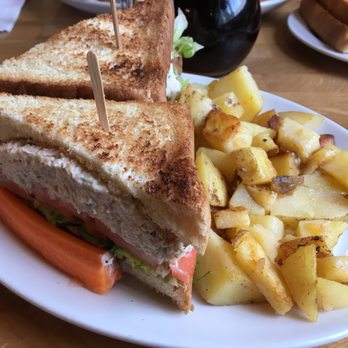 Sunset Grill - Tuna salad sandwich. Finger lickin' good! - Breakfast & Brunch Near Me - Oakville, Ontario Sunset Grill - Tuna salad sandwich. Finger lickin' good! - Breakfast & Brunch Near Me - Oakville, Ontario