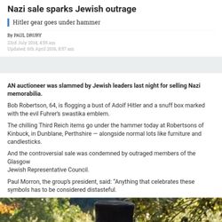 Robertsons of Kinbuck - Nazi sale sparks Jewish outrage