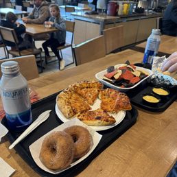 Donuts,  pizza and nachos