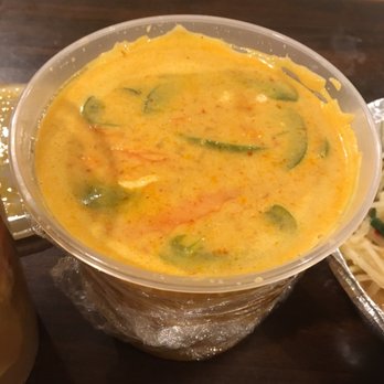 Krua Thai - Yellow curry with chicken. Look at all that soup! - Thai Near Me - Chula Vista, California Krua Thai - Yellow curry with chicken. Look at all that soup! - Thai Near Me - Chula Vista, California