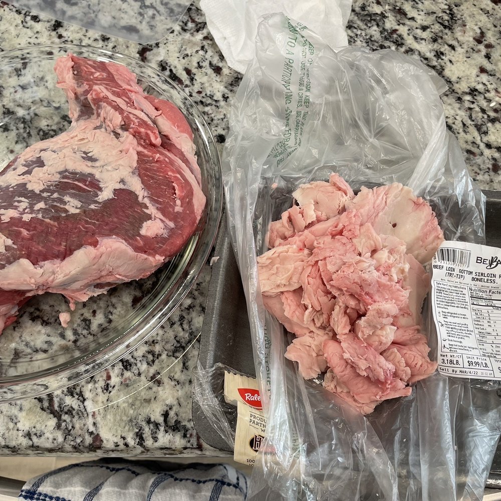 Bel Air - Try tip at $9.99 a pound. Almost half a pound of fat cut off. - Grocery Near Me - Woodland, California Bel Air - Try tip at $9.99 a pound. Almost half a pound of fat cut off. - Grocery Near Me - Woodland, California
