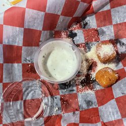 Michael's Tavern - Again. Large amount of hot pepper cheese balls but we destroyed this as well.  Again,, the ranch dressing could be the appetizer