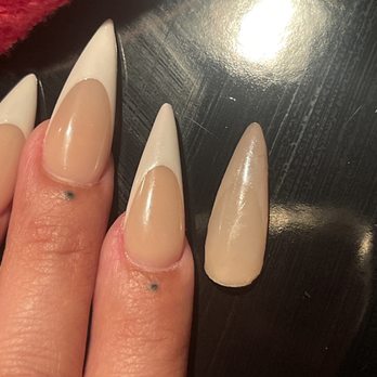 Bel Age Nails & Spa - Wanted to get a fill... the same color as the broken nail and the girl just went on her own decision. - Nail Salons Near Me - Lake Forest, California