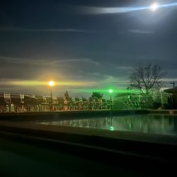 Camp Out Poconos - Pool @ night!
