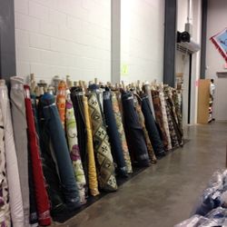Mook Fabrics - Needs work being organized but spotlessly clean & no dust bunnies.