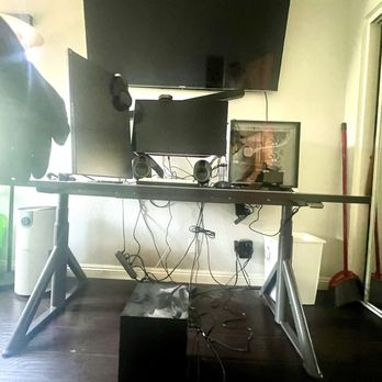Le Handyman - Cable management before and after. - TV Mounting Near Me - Placentia, California