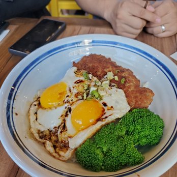 Good Catch Cafe - Dried squid and minced pork on rice with sunny side eggs - Hong Kong Style Cafe Near Me - Markham, Ontario Good Catch Cafe - Dried squid and minced pork on rice with sunny side eggs - Hong Kong Style Cafe Near Me - Markham, Ontario
