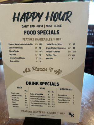 Menu photo 2 The River's Reach Pub New Westminster, BC Menu photo 2 The River's Reach Pub New Westminster, BC
