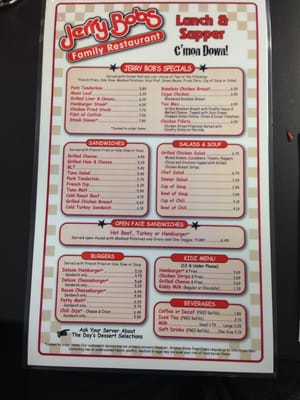 Menu photo 3 Jerry Bobs Tucson, AZ