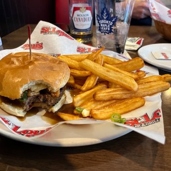St. Louis Bar & Grill - All Canadian burger - Sports Bars Near Me - Brampton, Ontario