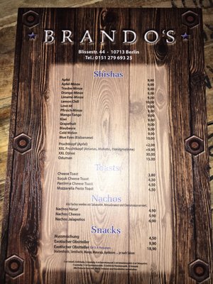 Menu photo 2 Brando's Berlin, BE