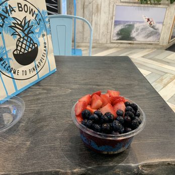 Playa Bowls - extra fruit that didn't fit in the bowl - Juice Bars & Smoothies Near Me - New York, New York