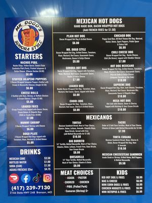 Menu photo 1 Mr. Dogo’s Branson, MO Menu photo 1 Mr. Dogo’s Branson, MO