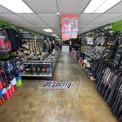 Velocity Paintball Retail Store - View of our store from the front door looking in.