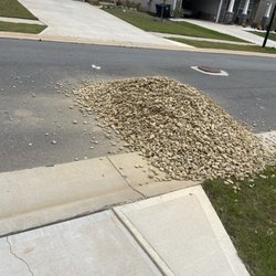 SiteOne Landscape Supply - 2 tons of rock taking up half of the street.