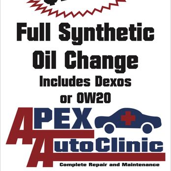 Apex Auto Clinic - $29.95 Full Synthetic Oil Change - Auto Repair Near Me - North Royalton, Ohio Apex Auto Clinic - $29.95 Full Synthetic Oil Change - Auto Repair Near Me - North Royalton, Ohio