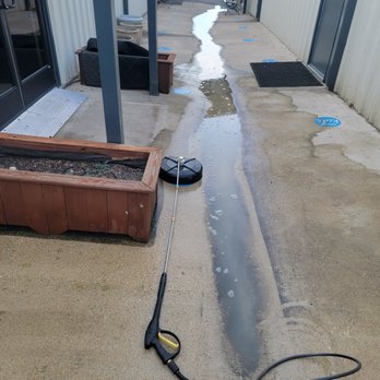 Alpha Omega Home Services - The amount of dirt coming out of the concrete was suprising. - Pressure Washers Near Me