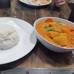 Pumpkin curry with chicken and veggies Pumpkin curry with chicken and veggies