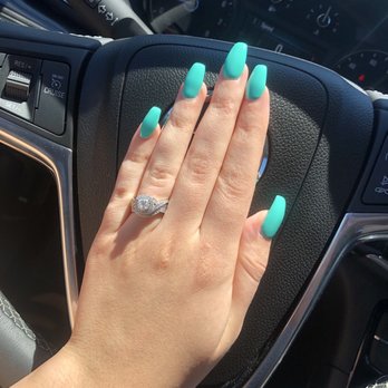 Lily's Nails & Spa - Full set with gel polish and coffin shape. - Nail Salons Near Me - Arnold, Missouri