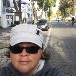 Ciclovía de la Juárez al Zócalo - En la Juárez comenzando el recorrido