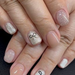 Beautiful Korean builder gel nails! Full set builder set with cat eye and design Beautiful Korean builder gel nails! Full set builder set with cat eye and design