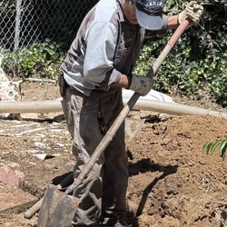 Merced Septic Cleaning - Digging to tank