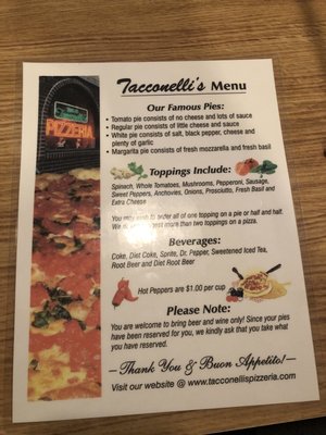 Menu photo 5 Tacconelli's Pizzeria Philadelphia, PA Menu photo 5 Tacconelli's Pizzeria Philadelphia, PA