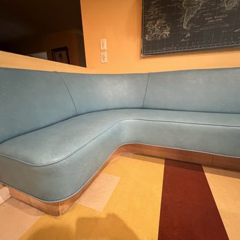 Quality Custom Upholstery - Kitchen banquette bench reupholstered better than new! - Furniture Reupholstery Near Me - Lawndale, California Quality Custom Upholstery - Kitchen banquette bench reupholstered better than new! - Furniture Reupholstery Near Me - Lawndale, California