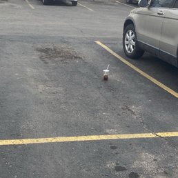Trashy parking lot
