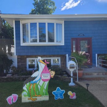 The Stork Shop LI - Baby Girl Stork with Sibling Sign - Party Equipment Rentals Near Me The Stork Shop LI - Baby Girl Stork with Sibling Sign - Party Equipment Rentals Near Me