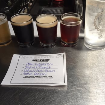 Maui Brewing - Another flight the second time we went - Brewpubs Near Me - Lahaina, Hawaii Maui Brewing - Another flight the second time we went - Brewpubs Near Me - Lahaina, Hawaii
