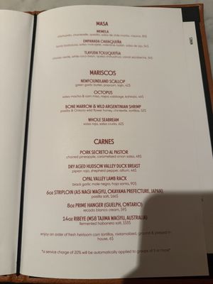Menu photo 1 Quetzal Toronto, ON Menu photo 1 Quetzal Toronto, ON