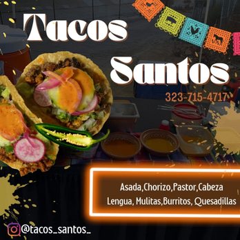 Santo Tacos - two tacoss on a table - Tacos Near Me - Whittier, California Santo Tacos - two tacoss on a table - Tacos Near Me - Whittier, California