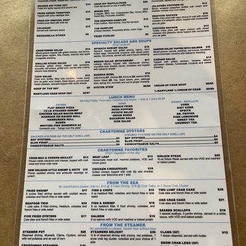 Crabtowne - Food menu - Seafood Near Me - Glen Burnie, Maryland