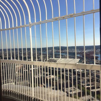 Smith Tower - Views have plaques with notable points (very helpful!) - Observatories Near Me - Seattle, Washington