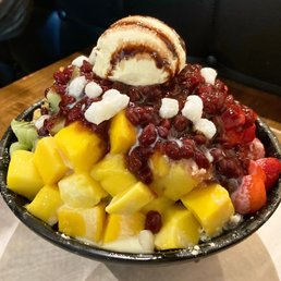 Fruit and red bean