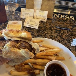 The Onion soup burger was a hit during Keno Happy Hr The Onion soup burger was a hit during Keno Happy Hr