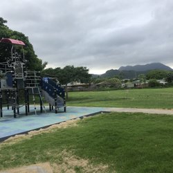 Kalaheo Park - Jungle gym and open field