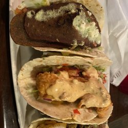 Top down. Tavern taco Fried chicken Carne Asada