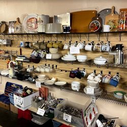 3H Thrift Shop - Large kitchen area with dishes and appliances